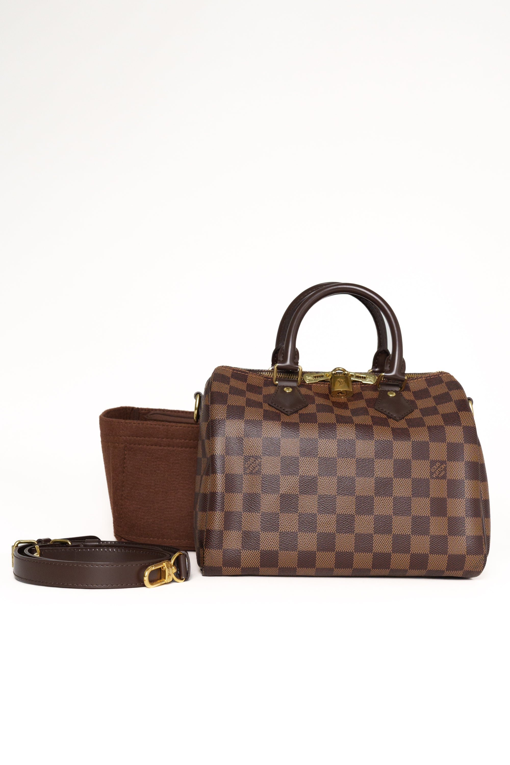 Louis Vuitton Damier Ebene Speedy Bandouliere 25