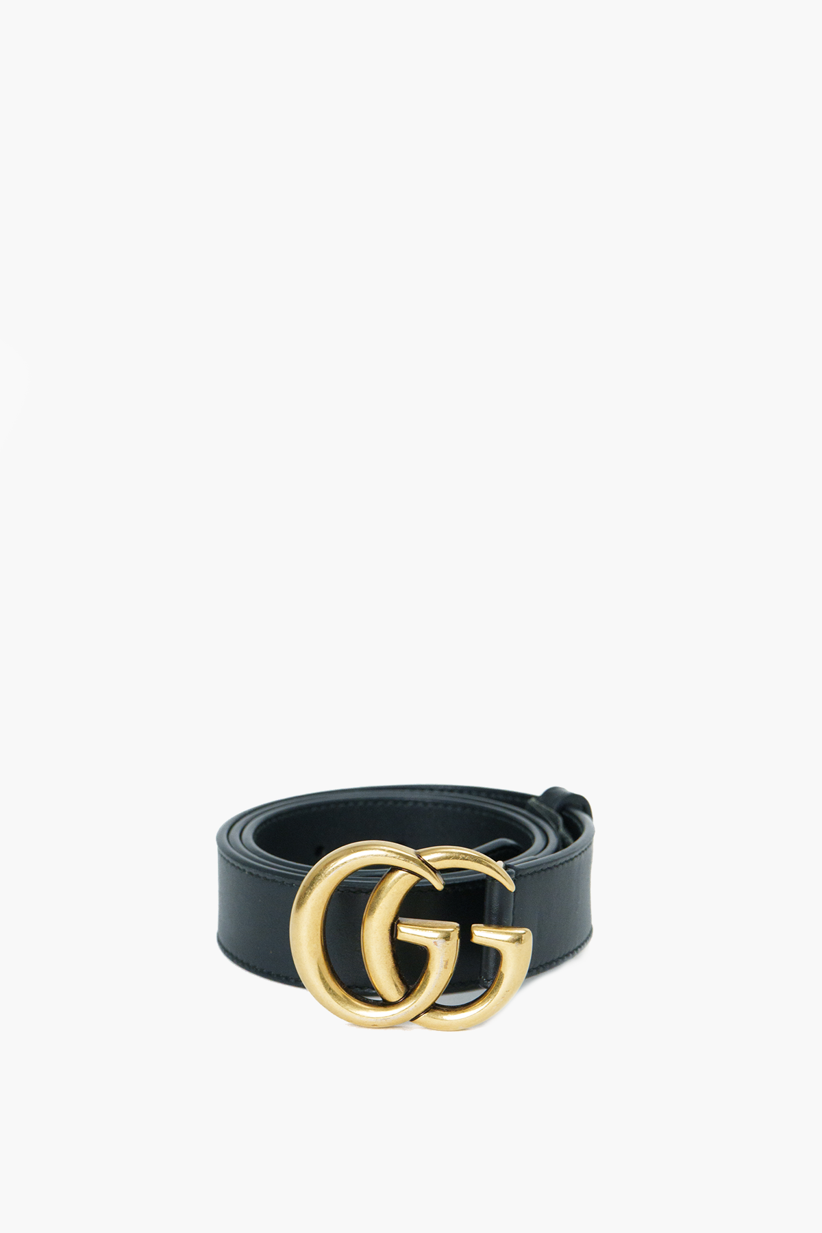 Gucci GG Marmont Black Belt Size 75