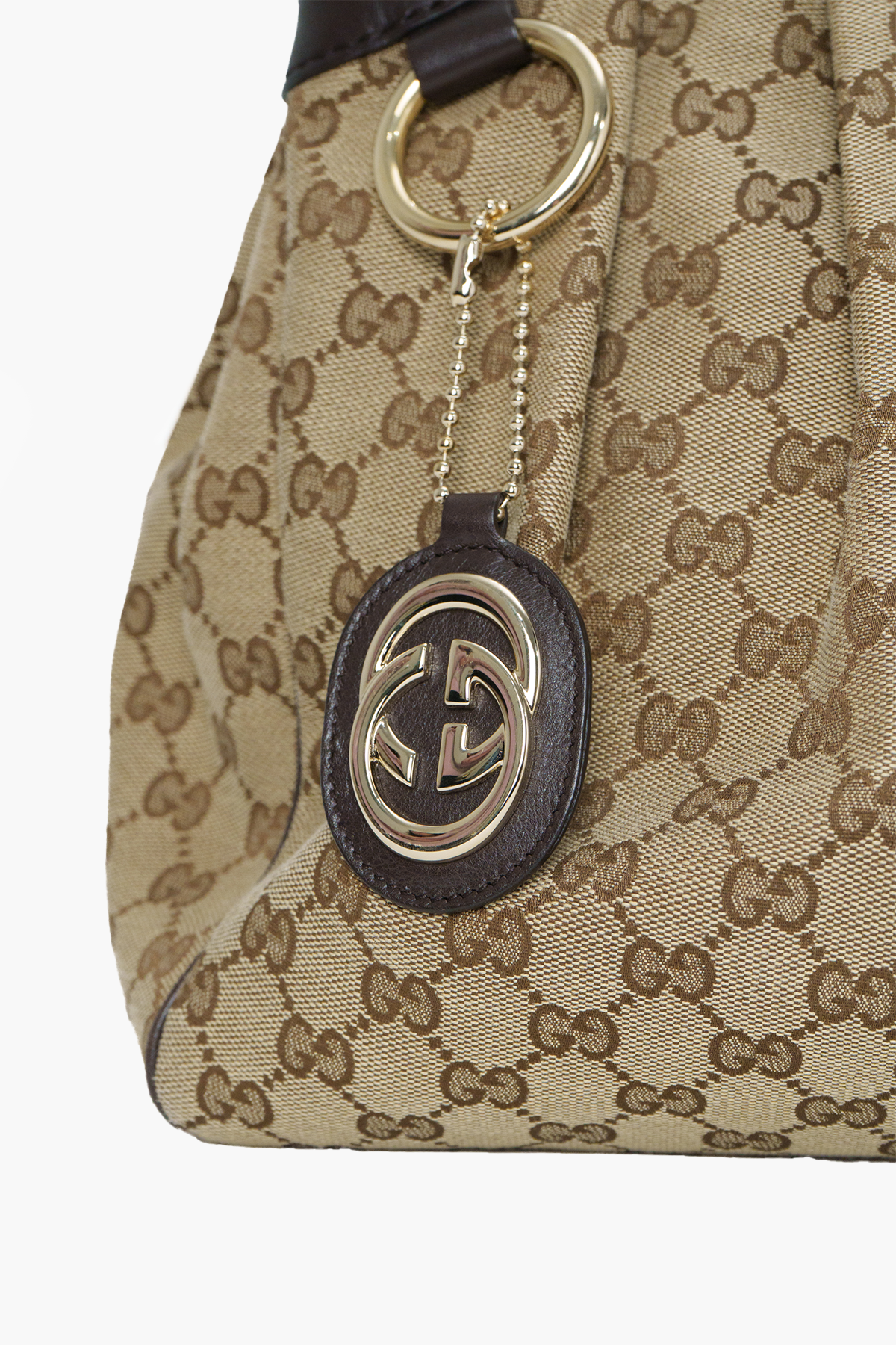 Gucci Beige GG Canvas Medium Sukey Tote