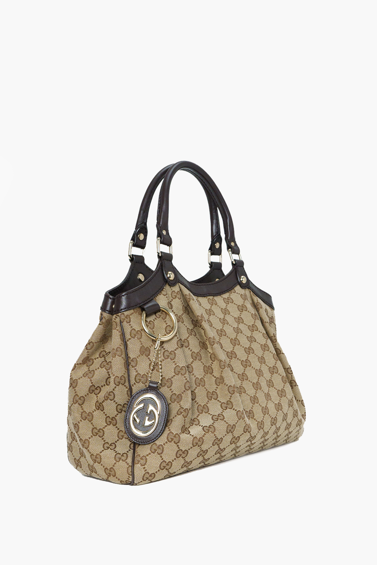 Gucci Beige GG Canvas Medium Sukey Tote