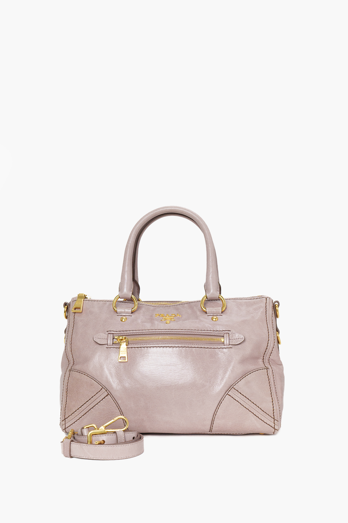 Prada Pink Vitello Shine Satchel