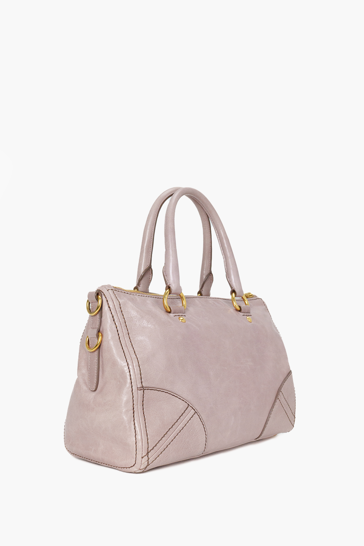 Prada Pink Vitello Shine Satchel