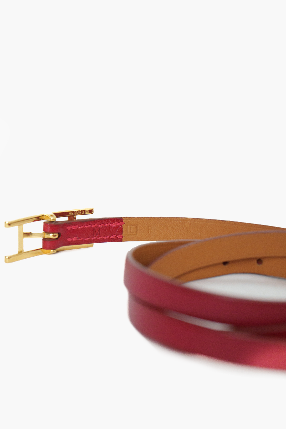Hermes Red Behapi 3 Tour Bracelet