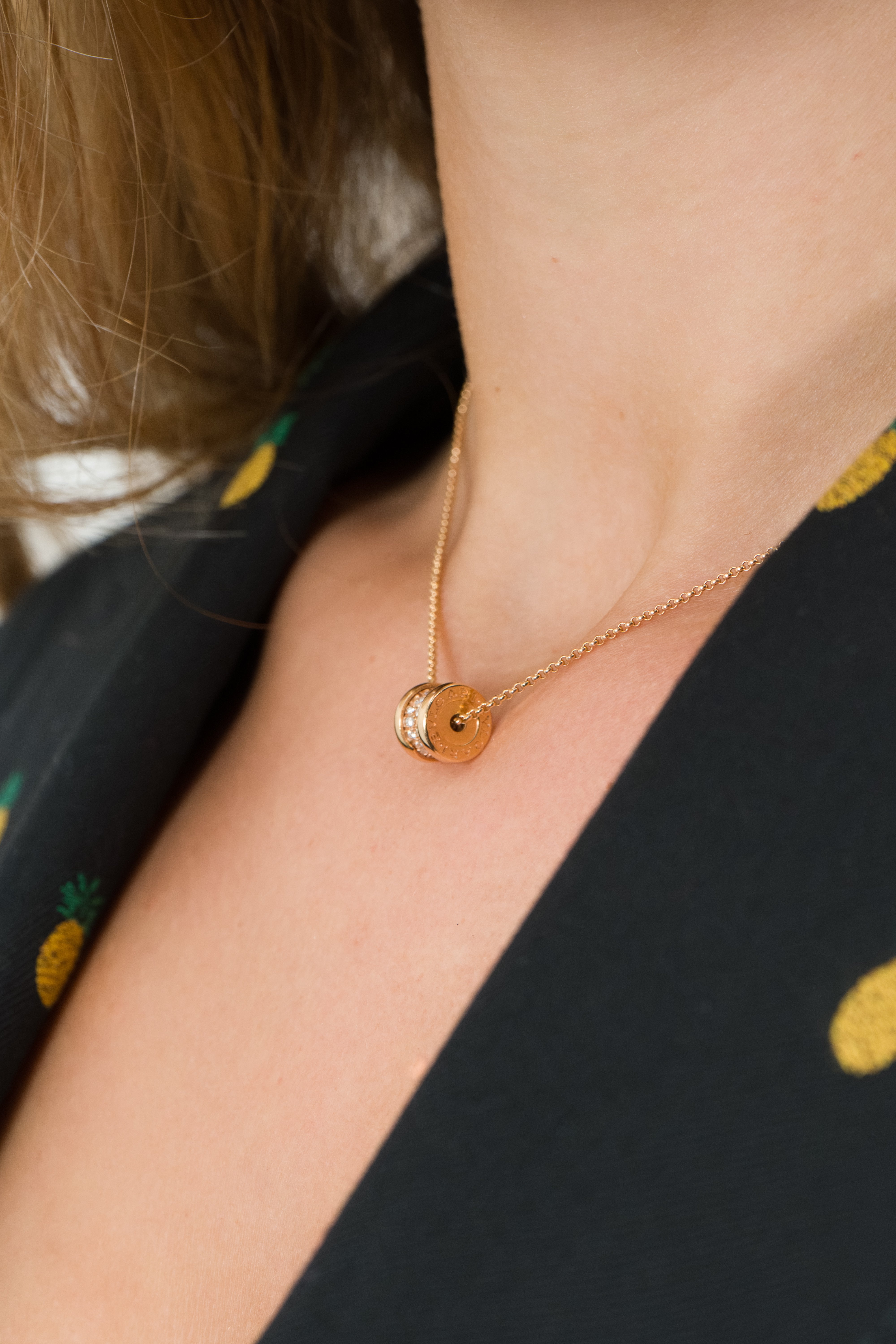 Bvlgari B.Zero 18K Gold Diamond Necklace