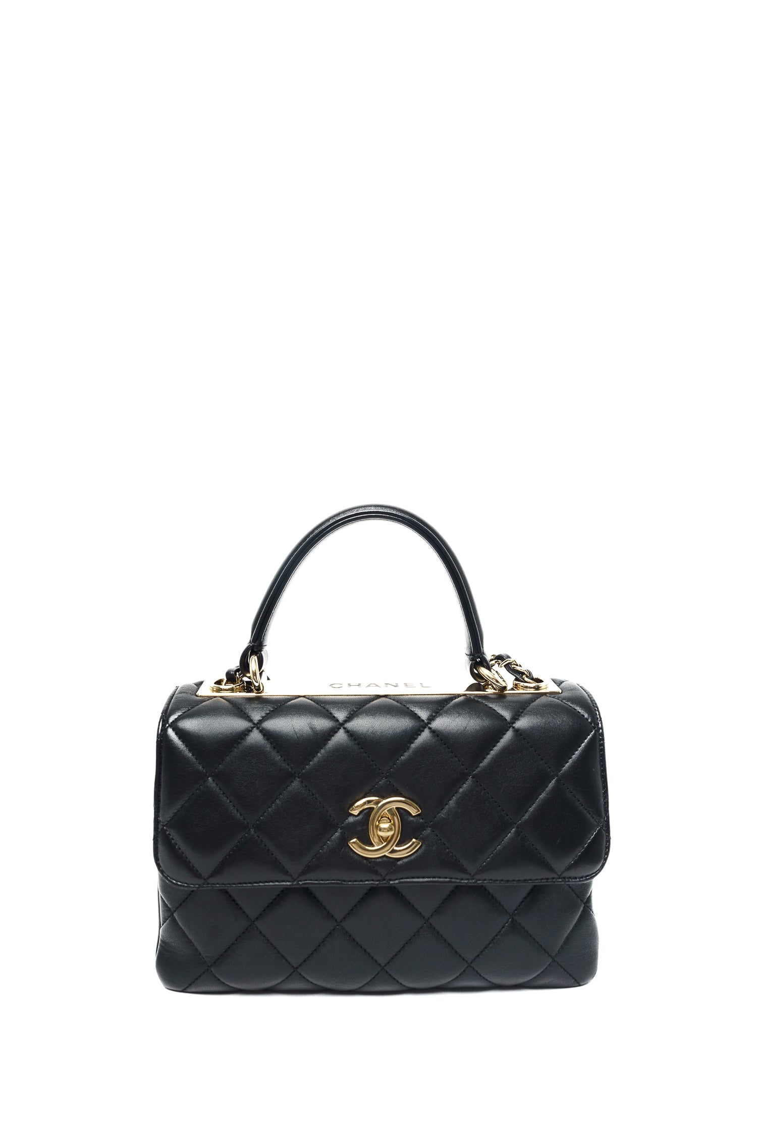 Chanel Black CC Top Handle Bag – Once More Luxury