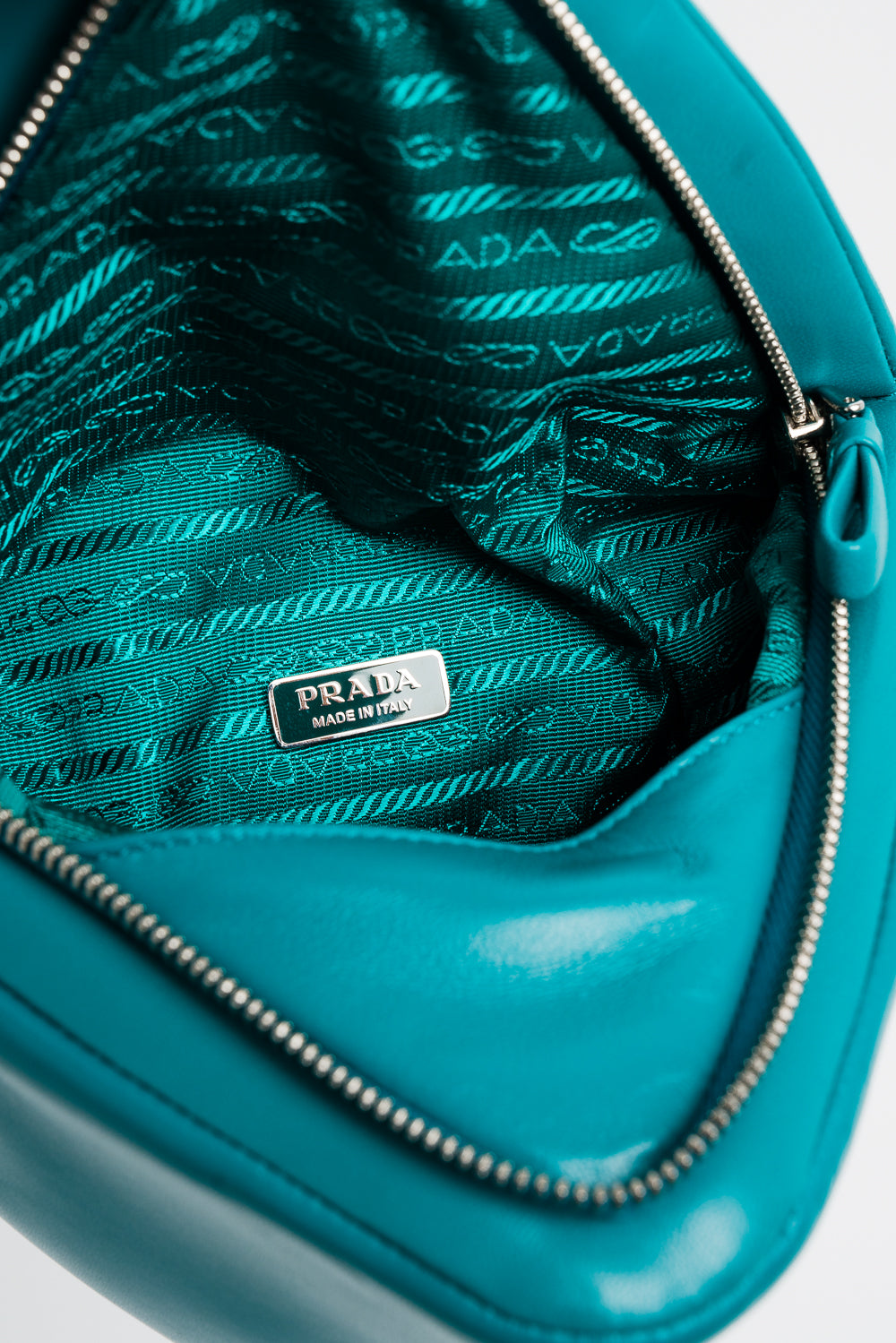 Prada Turquoise Triangle Bag Once More Luxury