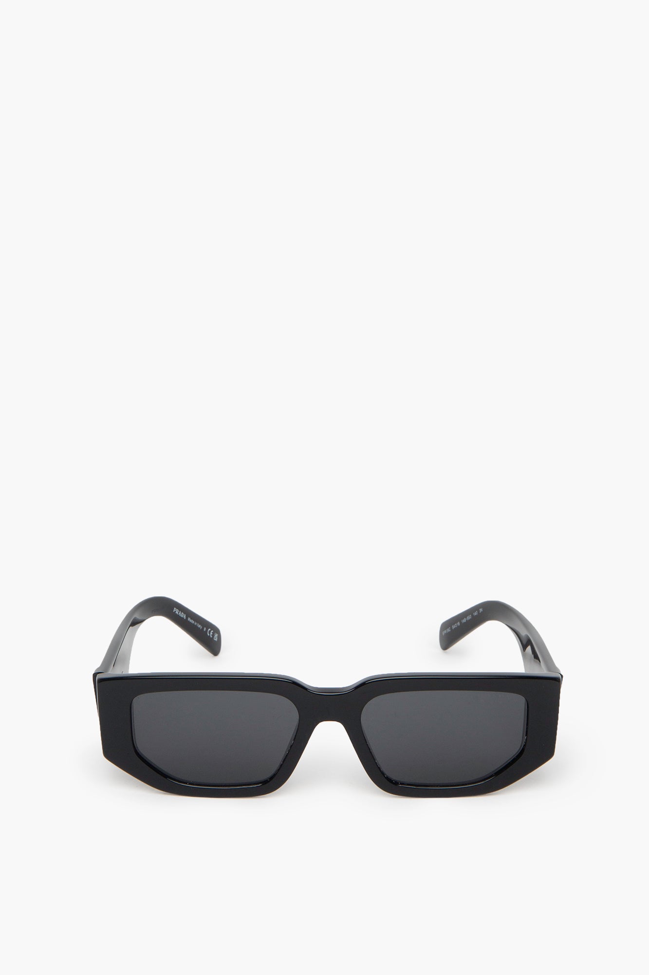 Prada Black PR 09ZS Rectangle Sunglasses