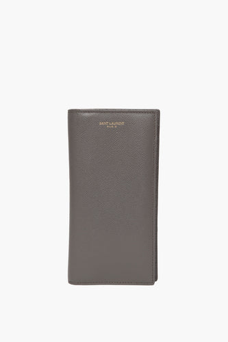 Saint Laurent Grey Continental  Bifold Long Wallet