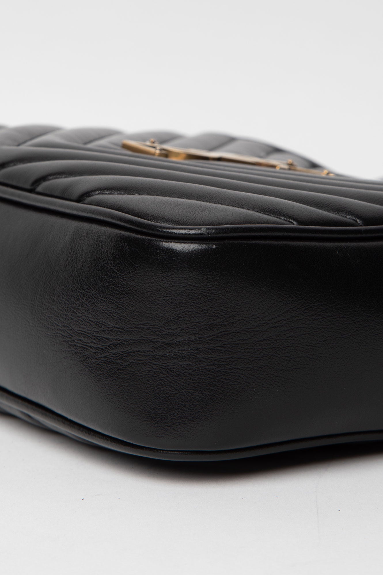 Saint Laurent Lou Black Leather Medium Camera Bag 