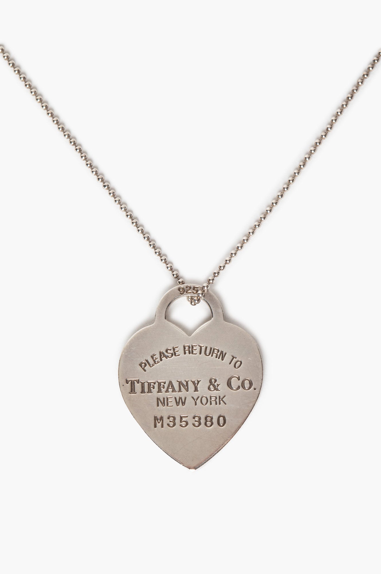 Tiffany & Co. Sterling Silver Return To Tiffany Heart Tag Necklace