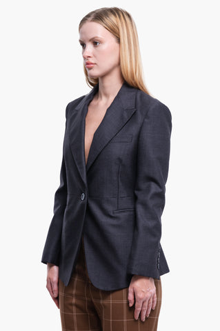 Gucci Dark Grey Wool Blazer 42