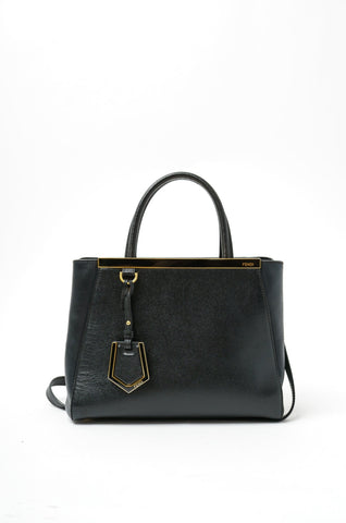 Fendi Black 2Jours Handle Bag