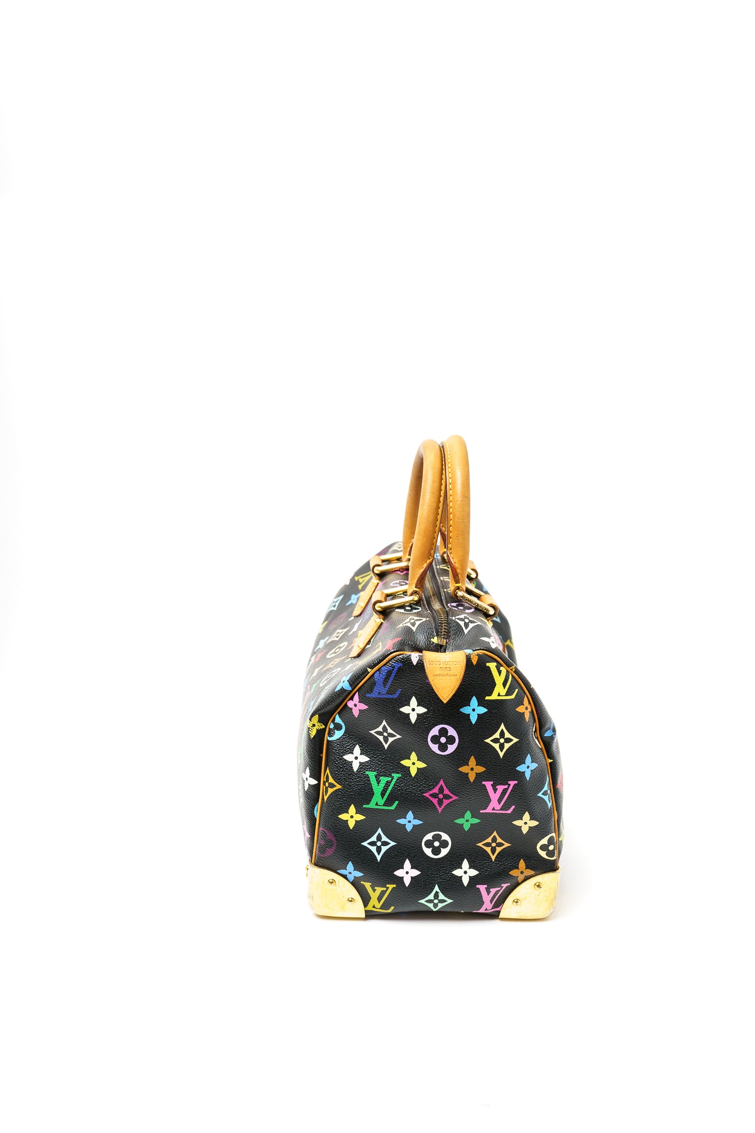 Louis Vuitton Vintage Takashi Murakami Black Monogram Multicolore Coated  Canvas Speedy 30 Gold Hardware, 2003 Available For Immediate Sale At  Sotheby's